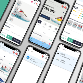 Purple App Phone Mockup Sales Marketing Presentation