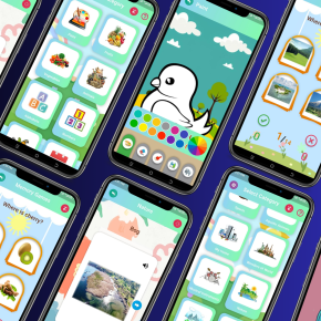 Purple App Phone Mockup Sales Marketing Presentation